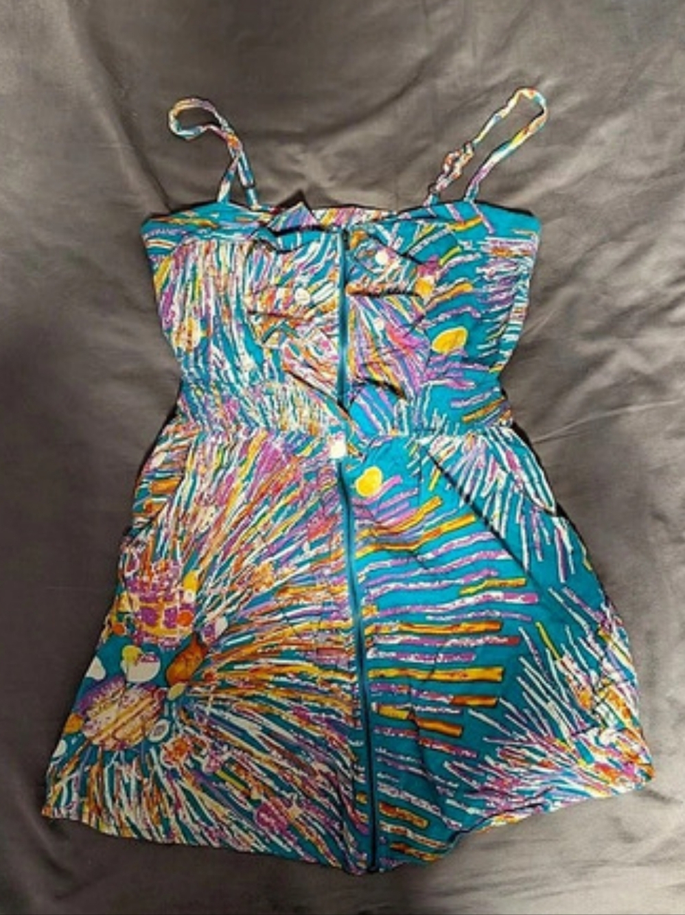 XTAてEN Mini Abstract Print Dress